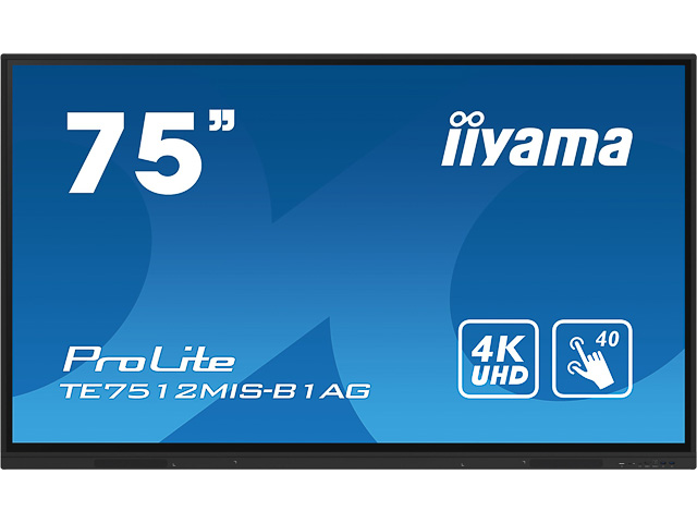 TE7512MIS-B1AG IIYAMA Monitor 75" (190,5cm) 3840x2160dpi LED 1