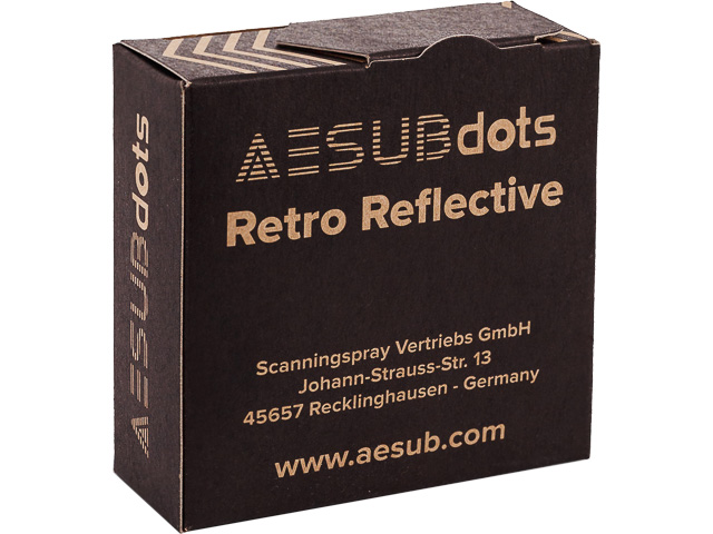 AESUBDOTS TARGETS RETRO EASY 3mm AESD203 SCANNING TARGETS 3000pcs/rl 1