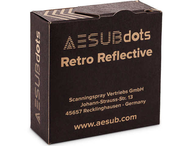 AESUBDOTS TARGETS RETRO EASY 6mm AESD206 SCANNING TARGETS 3000Stk/Rolle 1