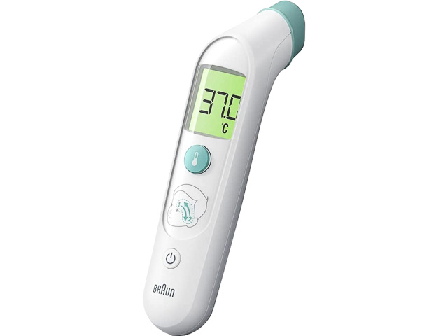 BRAUN TEMPLE SWIPE BST200 THERMOMETER weiss 1