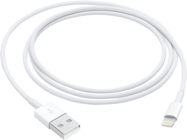 APPLE CHARGING CABLE USB 2.0 1m MQUE2ZM/A lightning white 1