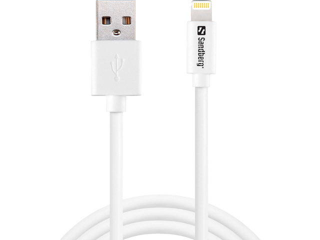 SANDBERG USB>LIGHTNING MFI CABLE 1m 440-75 white 1