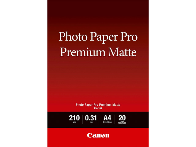 8657B005 CANON Fotopapier A4 (210x297mm) 50Blatt weiss PM101 210gr matt 1