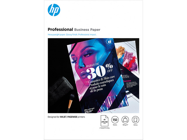 7MV84A HP Professional Papier A3 (297x420mm) 150Blatt weiss 180gr 1