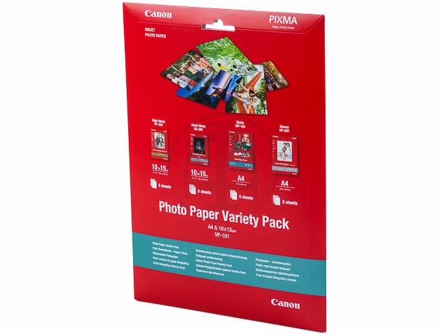 0775B079 CANON Fotopapier A4+10x15cm weiss Value pack VP101 1