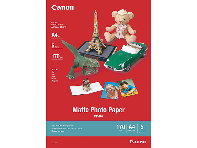 3634C002 CANON Fotopapier 10x15cm 5Blatt weiss MG101 670gr glaenzend 1