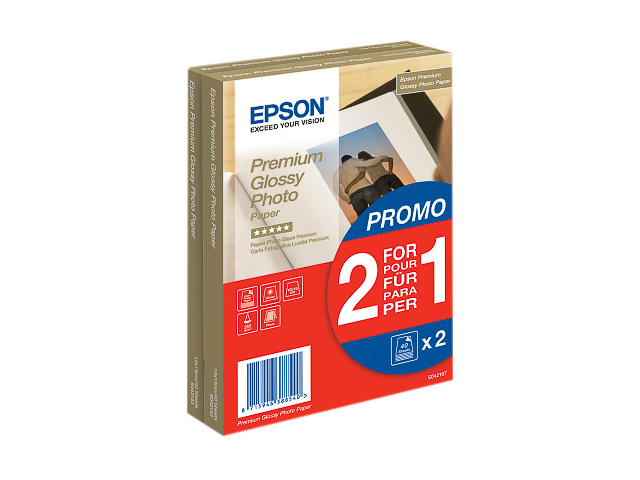 C13S042167 EPSON Fotopapier (2) 10x15cm 80vel wit 255gr glossy 1