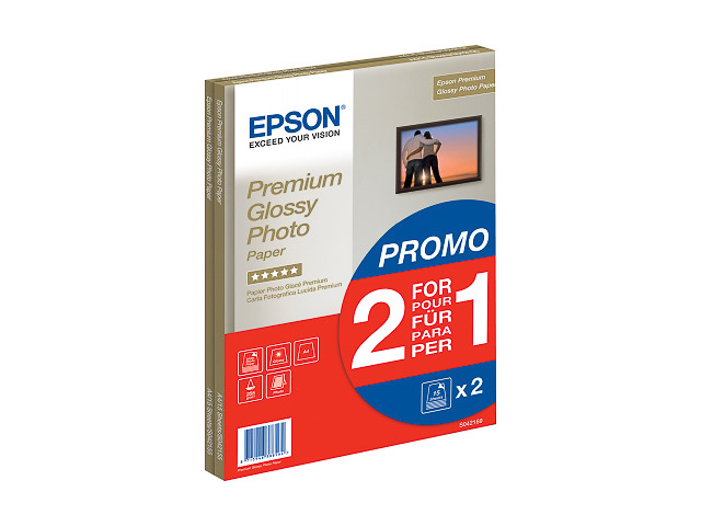 C13S042169 EPSON Fotopapier (2) A4 (210x297mm) 30vel wit 255gr glossy 1