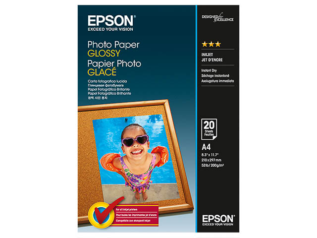 C13S042538 EPSON PHOTO PAPER A4 20sheets 200gr glossy 1
