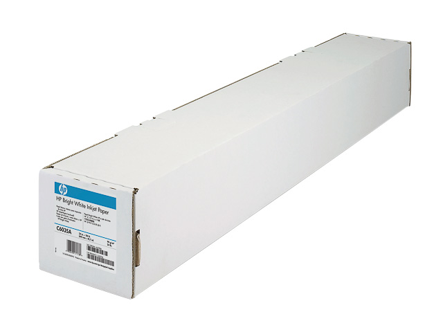 Q1445A HP plotter paper 24" (610mm) 594mm 45,7metre bright white 90gr 1