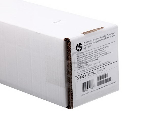 Q6580A HP photo paper 36" (914mm) 30 metre white 190gr silk matt 1