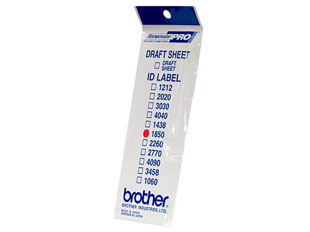 ID1850 BROTHER stamp label 18x50mm 12 piece black on white 1