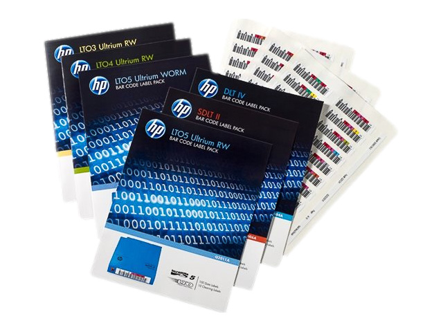 HP LTO7 BARCODE LABELS (100+10) Q2014A LTO+Cleaning 1