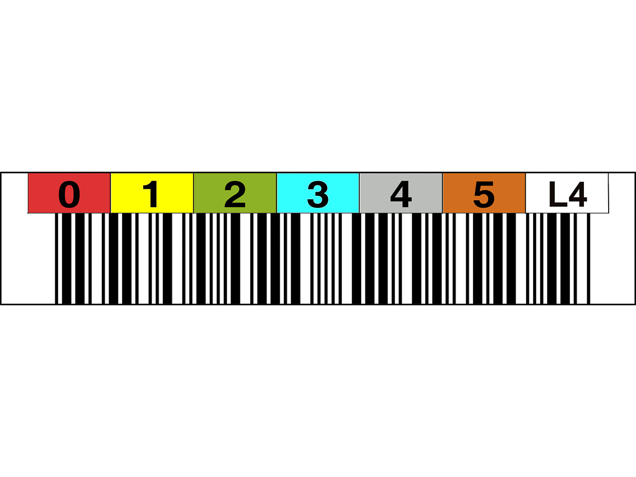 ASTAR LTO4 HORIZ. 000300-000399 (100) LTO4300399 TRIOPTIC barcode labels 1