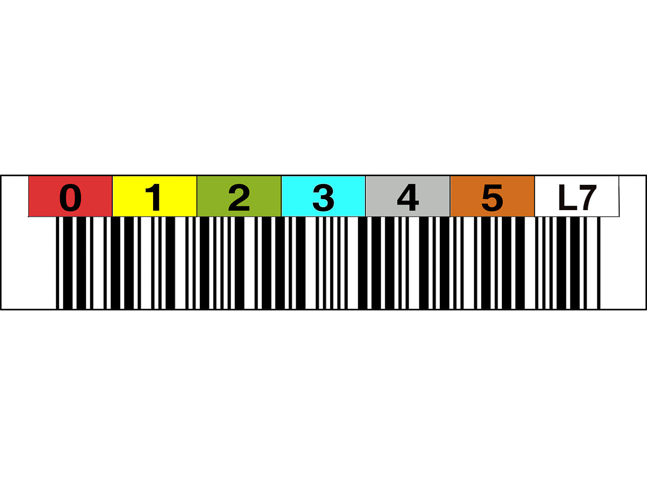 ASTAR LTO7 HORIZ. 000300-000399 (100) LTO7300399 TRIOPTIC Barcode-Etiketten 1