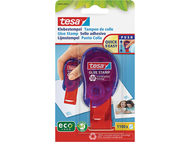 59099-00000-00 TESA Ecologo glue stamp (1100) 1100piece double-sided permanent 1