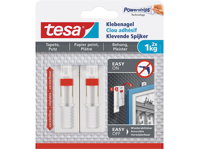 77774-00000-00 TESA Tapete+Putz adhesive nail (2) 2piece bis 2x1000gr 1