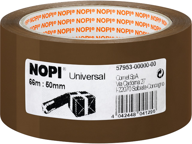 57953-00000-00 TESA Nopi packing tape brown 50mm 66metre universal 1