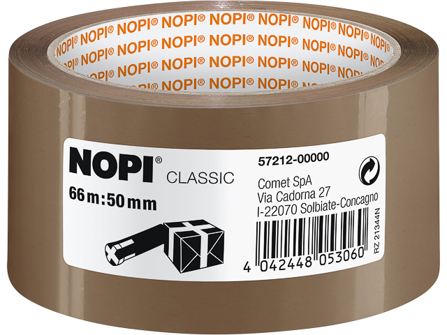 57212-00000-04 TESA Nopi Classic Packband braun 50mm 66Meter 1