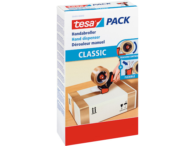 564030-0000-01 TESA Classic hand dispenser packing tape 50mm 66metre 1