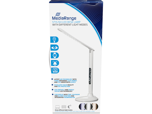 MEDIARANGE LED DESK LAMP WHITE MROS501 stylish 1