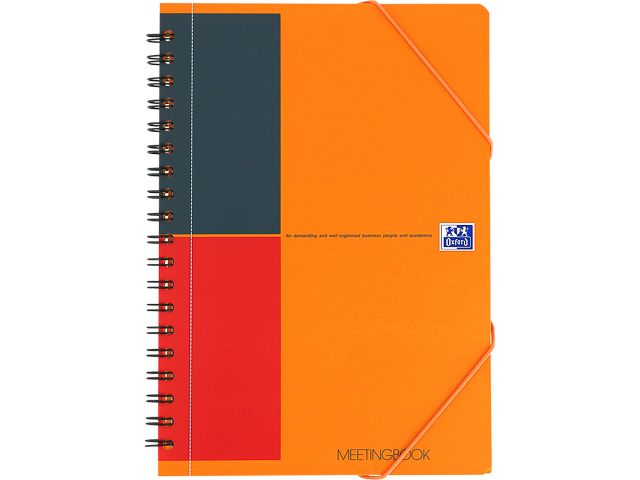 400080789 OXFORD Meetingbook college block orange B5 6mm 80sheet 80gr 1