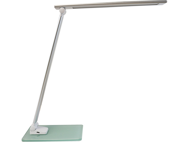 400124478 UNILUX DESK LAMP POPY glass stand night light dimmable white 1