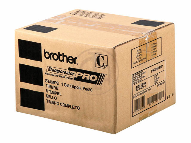 PR2020B6P BROTHER SC2000 STAMP BLACK 20x20mm 1