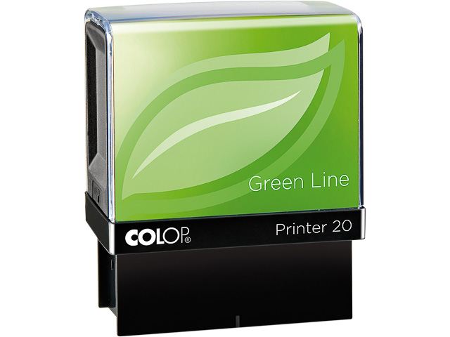COLOP GREEN LINE PRINTER 20 TEXTSTEMPEL 127757 individuelle Textplatte schwarz 1