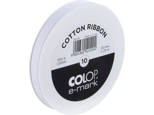 COLOP E-MARK RIBBON 10 155755 cotton 25m 10mm 1