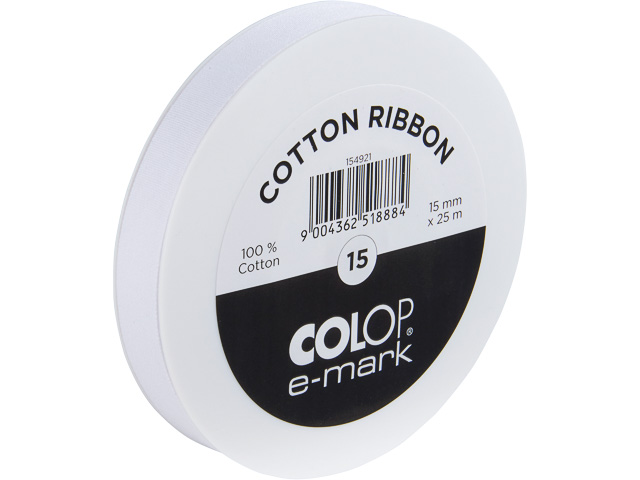 COLOP E-MARK RIBBON 15 154921 cotton 25m 15mm 1