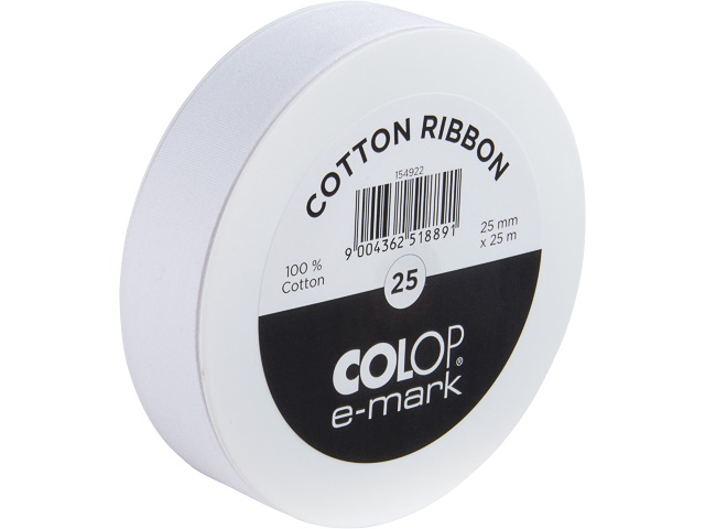 COLOP E-MARK RIBBON 25 154922 cotton 25m 25mm 1