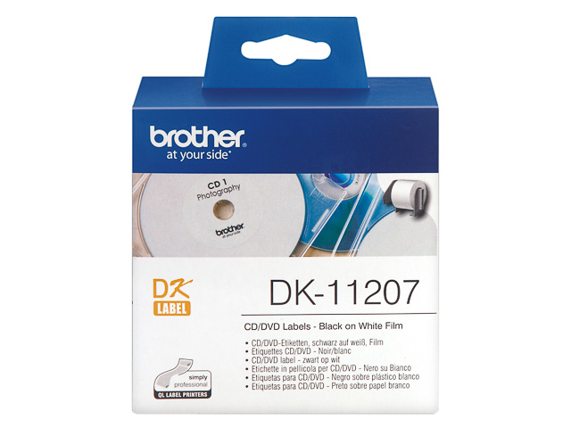 DK11207 BROTHER PT QL550 LABELS WHITE 100pcs/roll 58mm 1