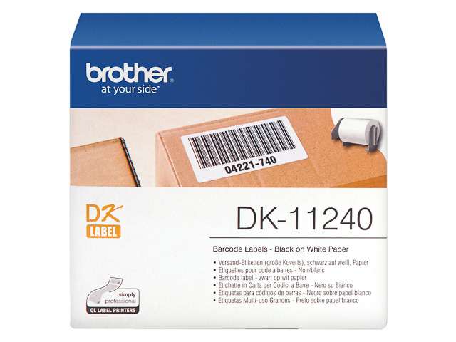 DK11240 BROTHER QL1050 ETIKETTEN WEISS 600Stk/Rolle 102x51mm 1