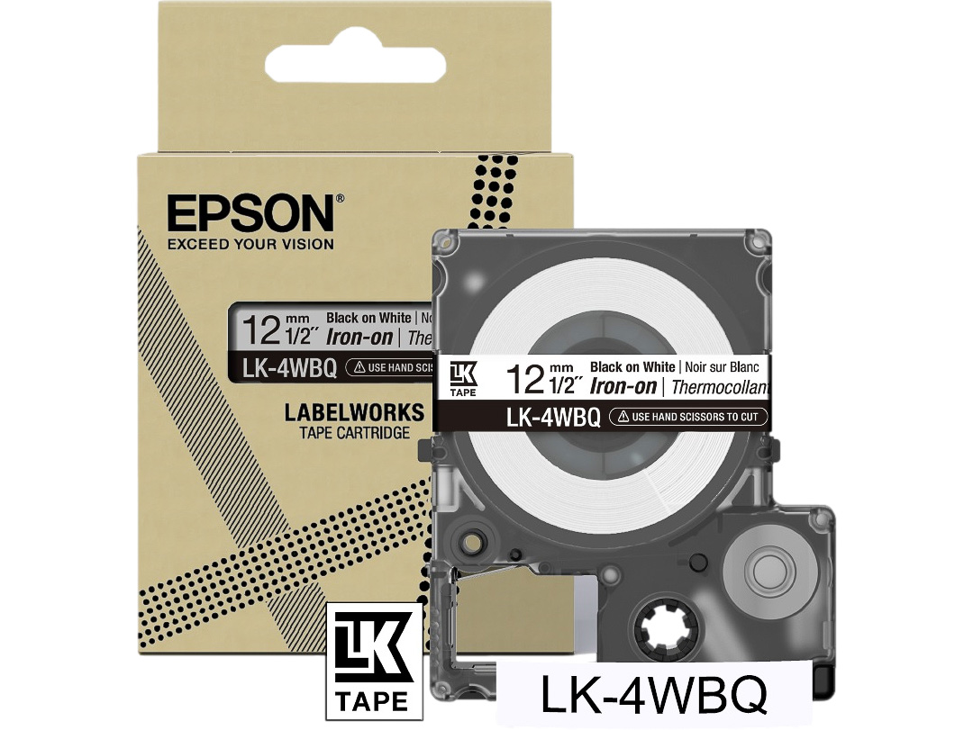 C53S654024 EPSON 12mm WHITE BLACK LK4WBQ tape 5m 1