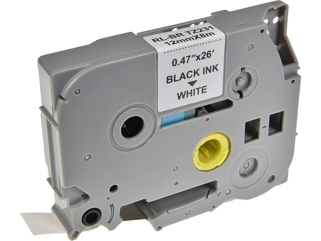NEUTRAL PTOUCH TZE231 12mm WHITE-BLACK tape 8m laminated 1