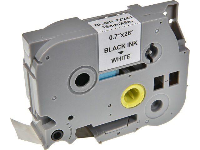 NEUTRAL PTOUCH 18mm WHITE-BLACK TZE241 tape 8m laminated 1