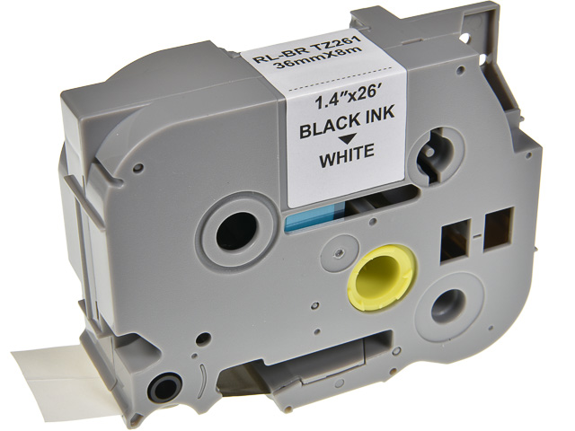 NEUTRAL PTOUCH TZE261 36mm WHITE-BLACK tape 8m laminated 1