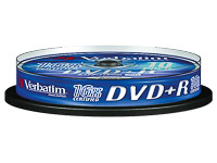 VERBATIM DVD+R 4.7GB 16x (10) SP 43498 spindle matt silver