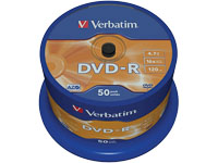 VERBATIM DVD-R 4.7GB 16x (50) SP 43548 spindle
