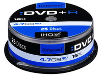 INTENSO DVD+R 4.7GB 16x (25) CB 4111154 Cake Box