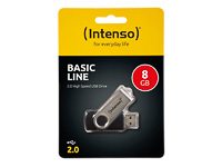 INTENSO BASIC LINE USB STICK 8GB 3503460 28Mb/s USB 2.0 schwarz