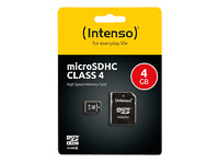INTENSO MICRO SDHC KARTE 4GB 3403450 21MB/s mit Adapter