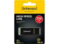INTENSO HIGH SPEED LINE USB STICK 256GB 3537492 100MB/s USB 3.1 schwarz