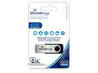 MEDIARANGE FLEXI USB FLASH DRIVE 4GB MR907 15MB/s USB 2.0 black-silver