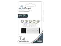 MEDIARANGE HIGH PERF USB STICK 64GB MR1901 USB 3.0 silber