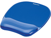 9114120 FELLOWES Crystal wrist rest with mousepad gel blue