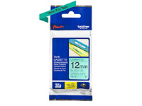TZE731 BROTHER PTOUCH 12mm GREEN-BLACK tape 8m laminated